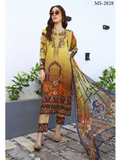 RA LE ROYAL Viscose Jacquard Printed & Embroidered 3 Pcs Un-Stitched RA06