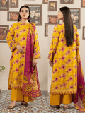 Luxury Digital Printed Lawn Suit with Embroidered Front and Voile Dupatta (unstitch) Art-12