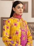 Luxury Digital Printed Lawn Suit with Embroidered Front and Voile Dupatta (unstitch) Art-12