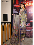 RA LE ROYAL Viscose Jacquard Printed & Embroidered 3 Pcs Un-Stitched RA09