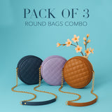 Round Bags Combo - Pack Of 3