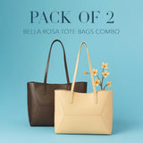 Bella Rosa Tote Bags Combo- Pack of 2