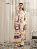 Luxury Digital Printed Lawn Suit with Embroidered Front and Voile Dupatta (unstitch) Art-11