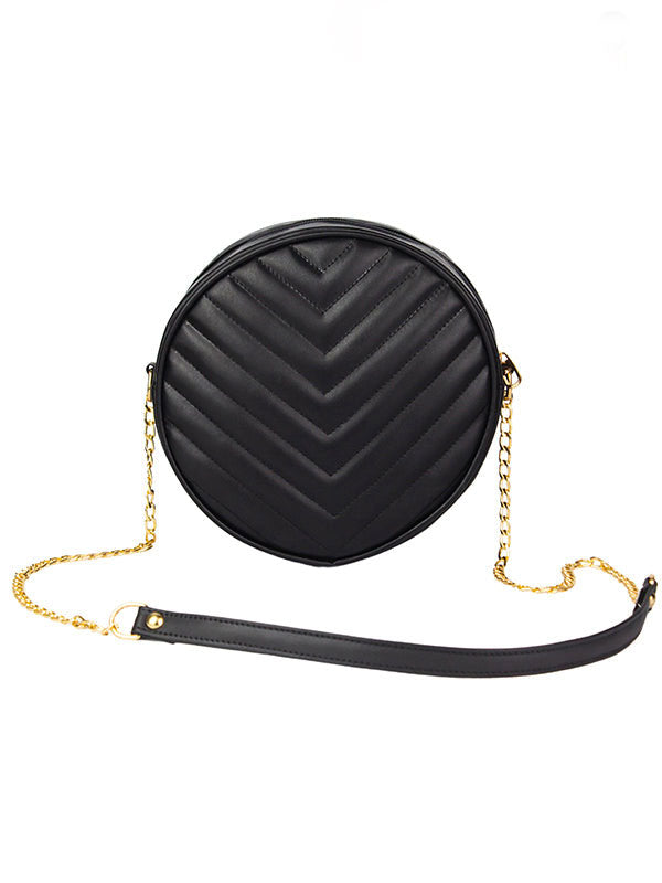 Cross Body Round V - Black - Dotfits