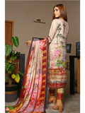 RA LE ROYAL Viscose Jacquard Printed & Embroidered 3 Pcs Un-Stitched RA01