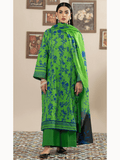 Luxury Digital Printed Lawn Suit with Embroidered Front and Voile Dupatta (unstitch) Art-03