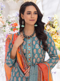 Unstitched Printed Lawn 3 Piece - C06