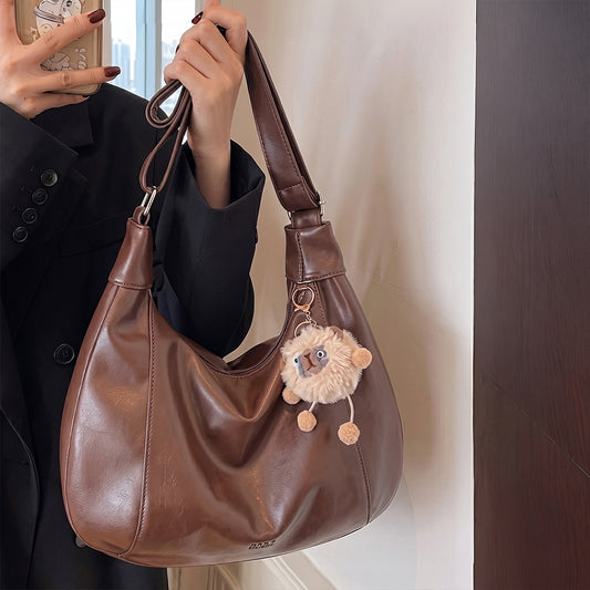 Crescent Shoulder Bag – Brown