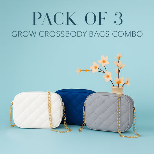 Grow CrossBody Bags Combo - Pack Of 3 - Dotfits