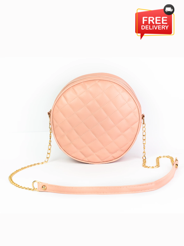 Cross Body Round Box Pink – Dotfits - Main Image