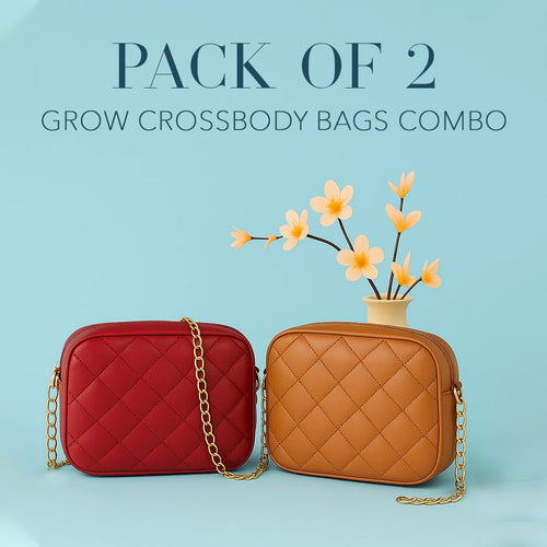 Grow Crossbody Bags Combo - Pack Of 2 - Dotfits