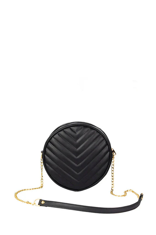 Cross Body Round V - Black - Dotfits