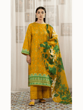 Luxury Digital Printed Lawn Suit with Embroidered Front and Voile Dupatta (unstitch) Art-01