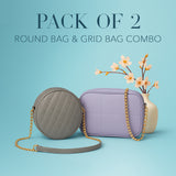 Round Bag + Grid Bag