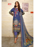 RA LE ROYAL Viscose Jacquard Printed & Embroidered 3 Pcs Un-Stitched RA03