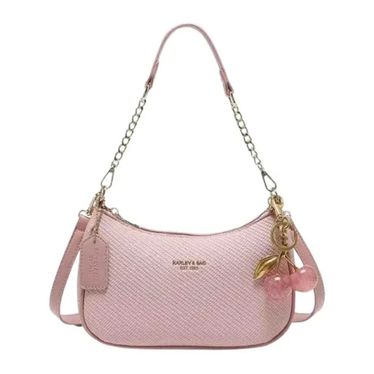 Dotfits Rosé Charm shoulder bag