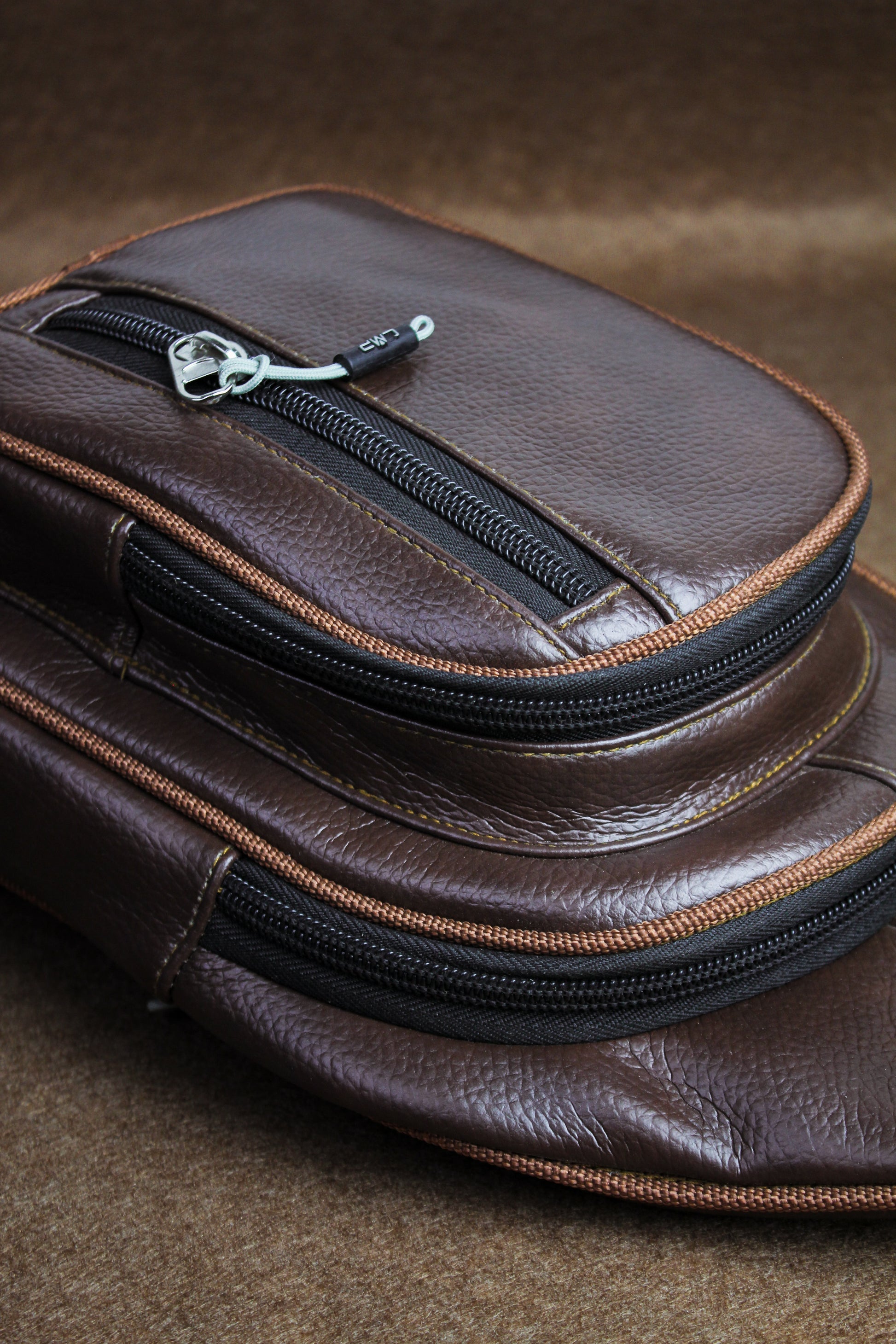 Brown-Compact Crossbody Sling – Travel & Daily Use - Dotfits