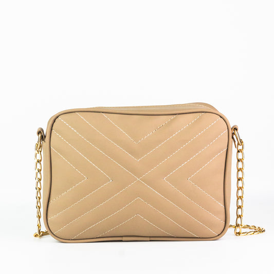 Crossbody X Bag- Beige - Dotfits