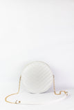 Cross Body Round V - White