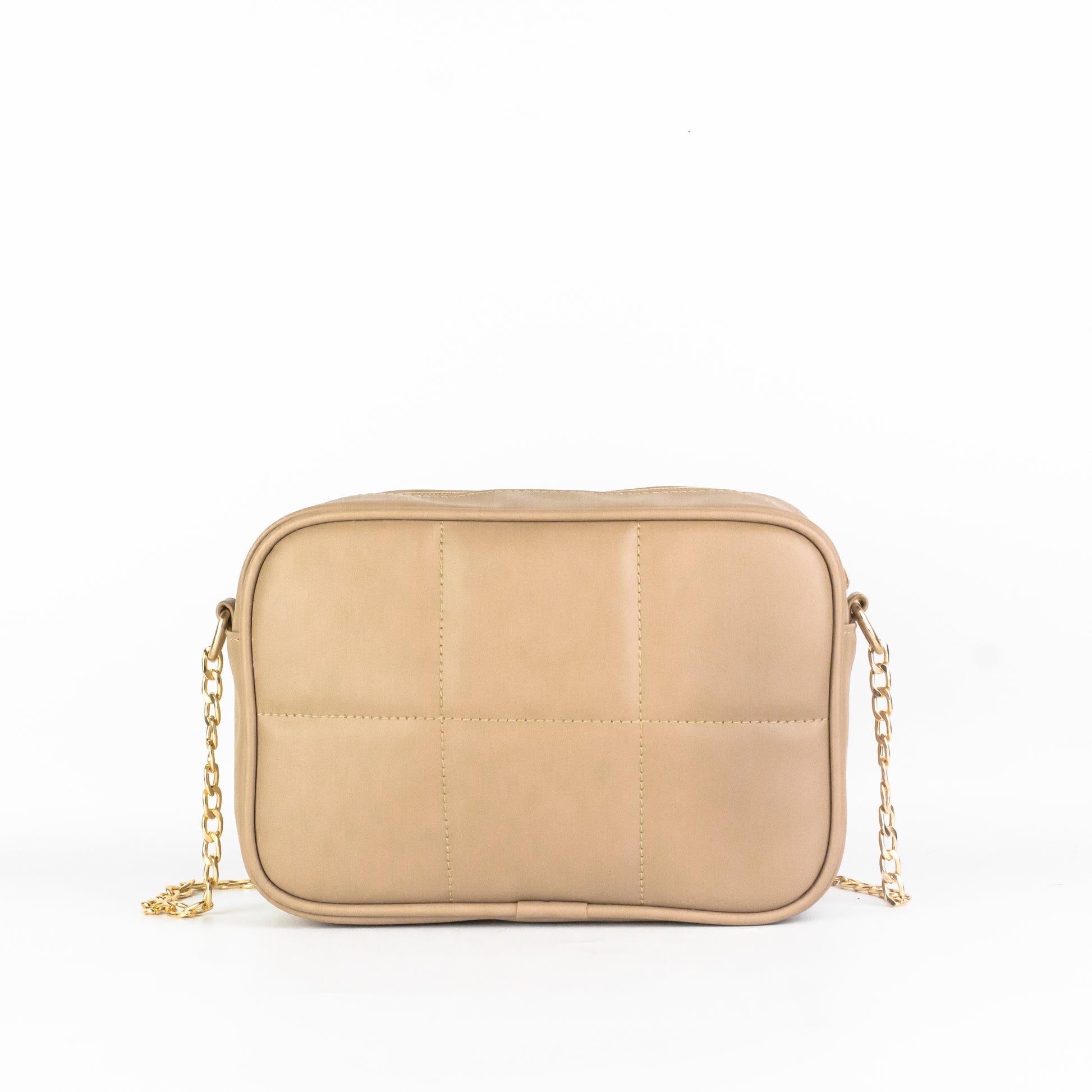 DOTFITS CROSSBODY BAG GRID - Beige - Dotfits