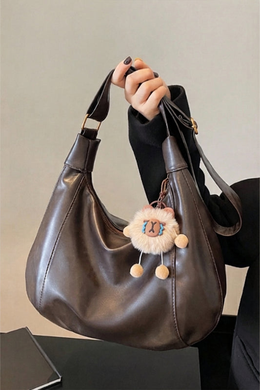Crescent Shoulder Bag – Coffee