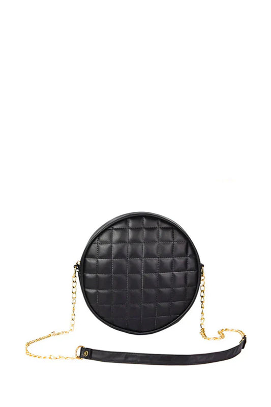 Cross Body Round Box - Black