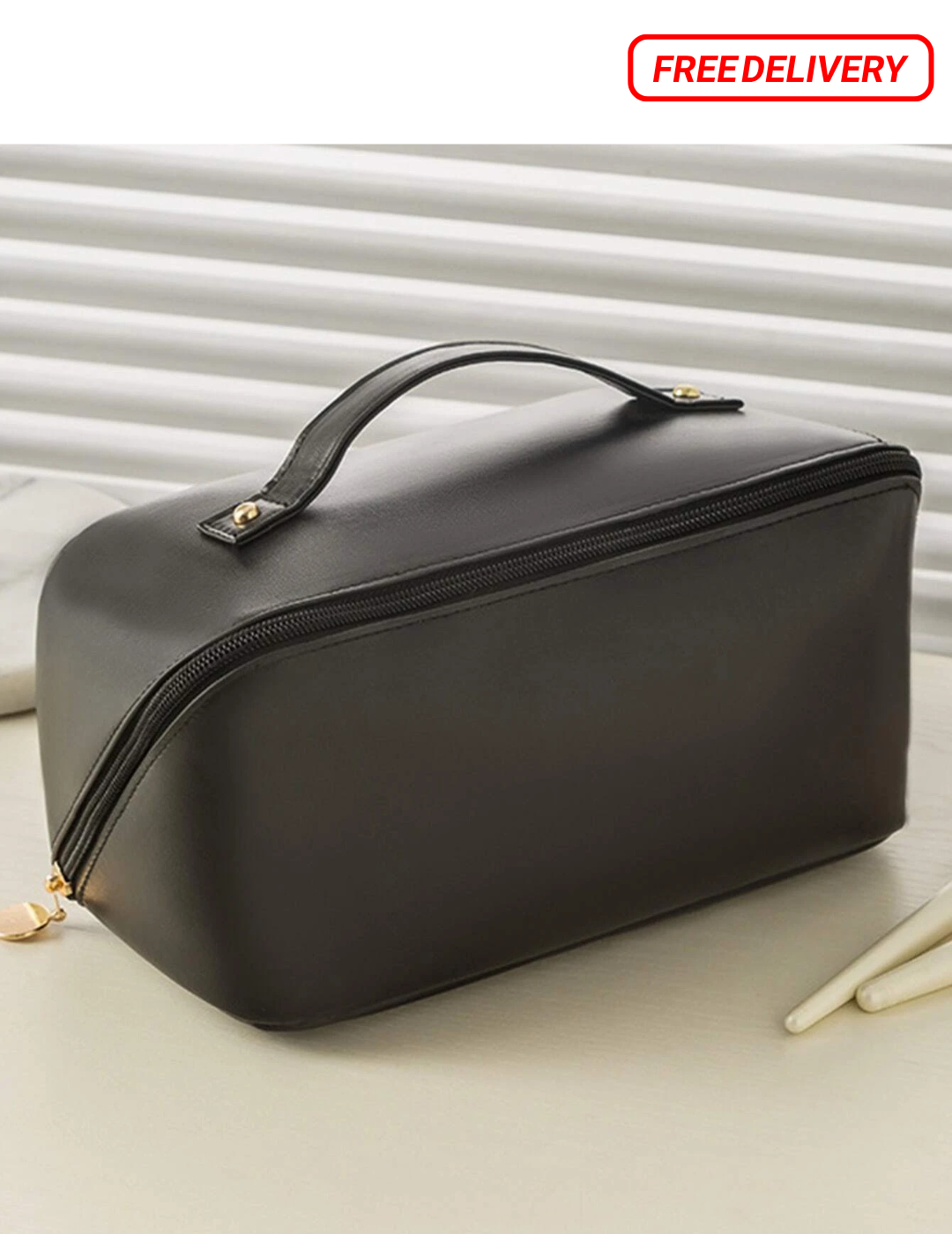 Cosmetic Portable Bag - Black - Dotfits