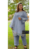 Stitched 2 piece linen size medium embroidered 02