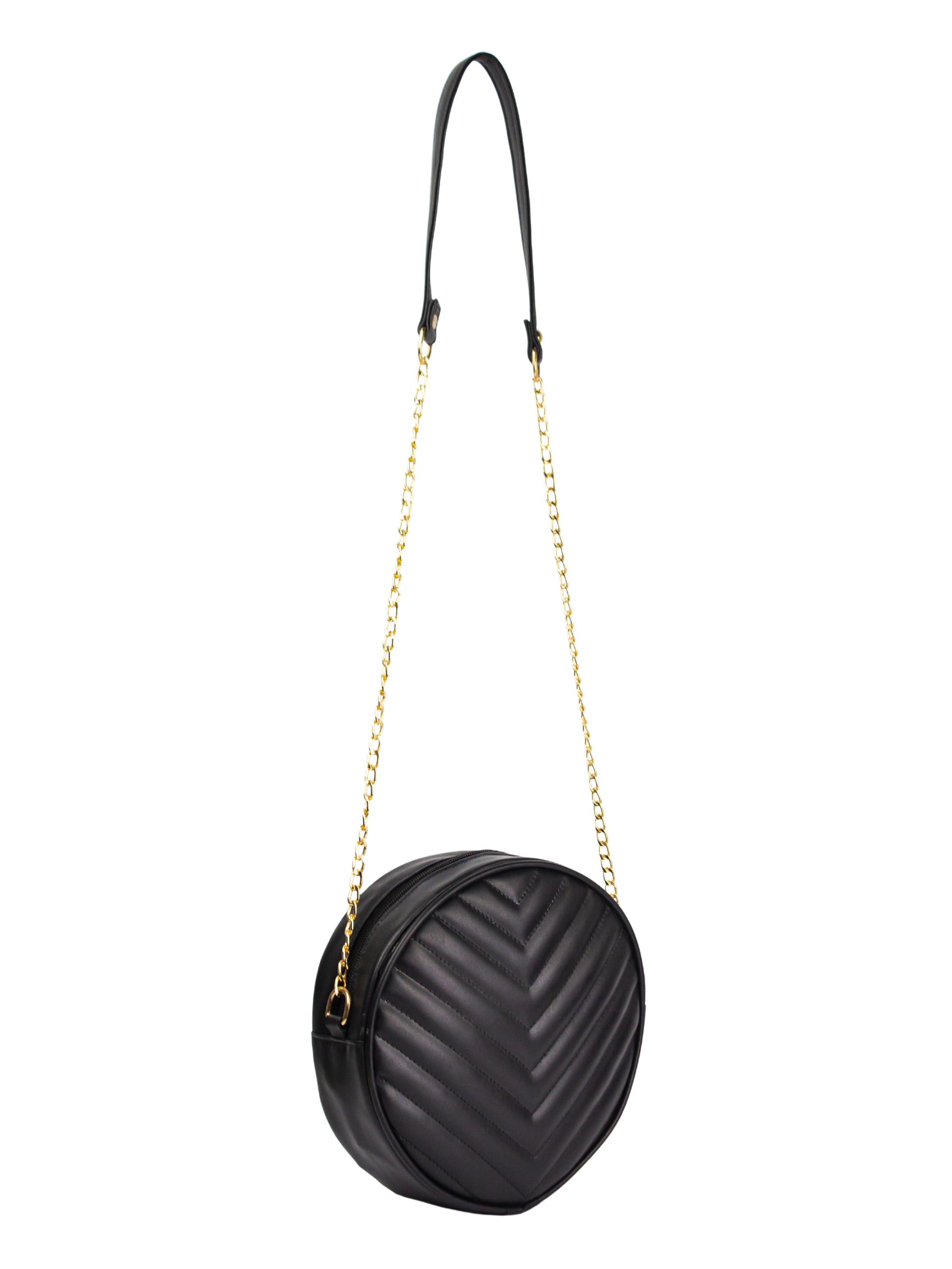 Cross Body Round V - Black - Dotfits