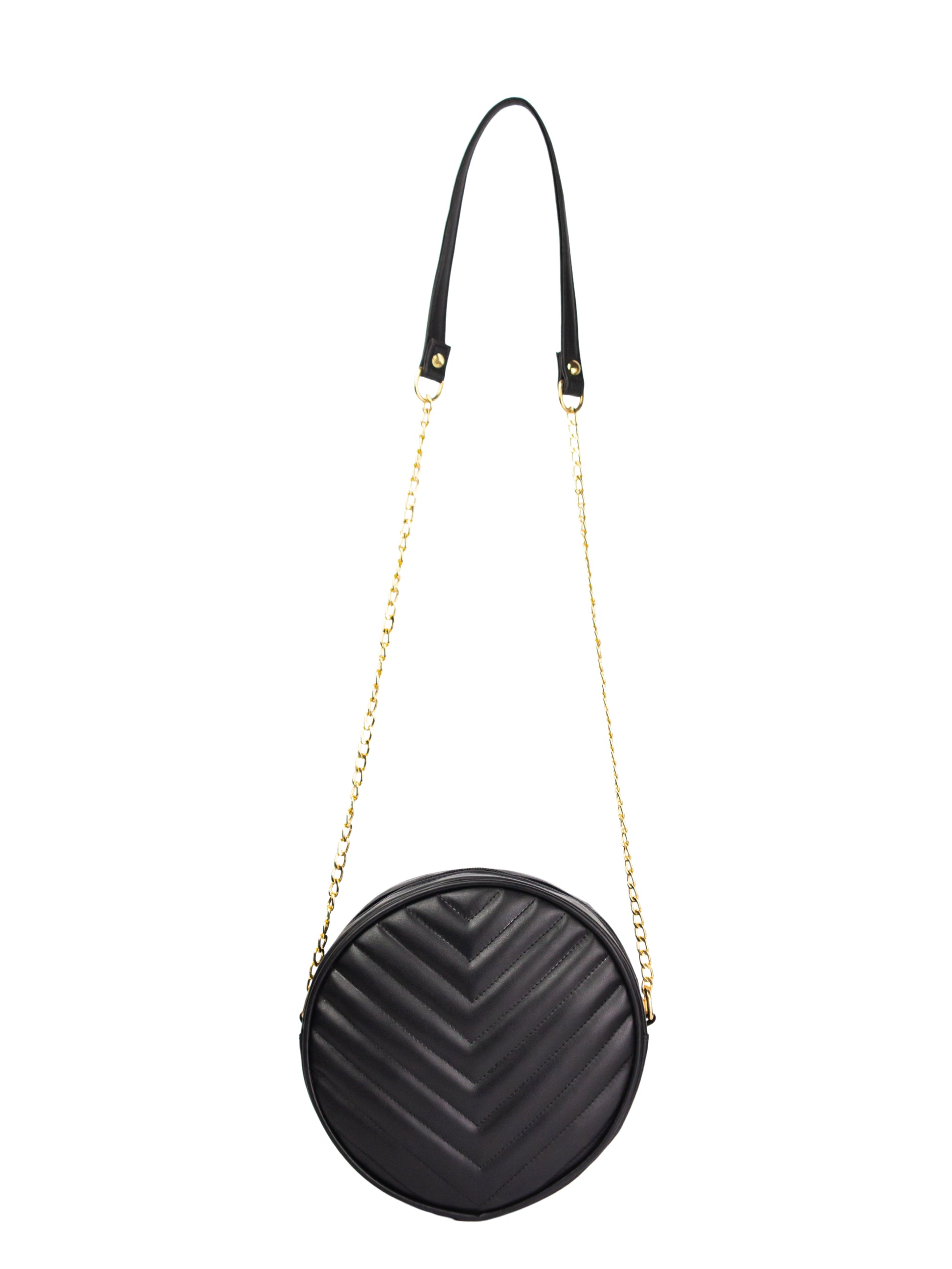 Cross Body Round V - Black - Dotfits