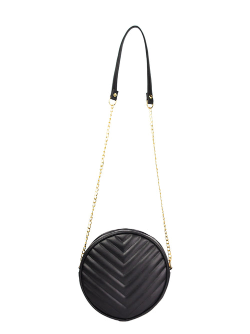 Cross Body Round V - Black - Dotfits