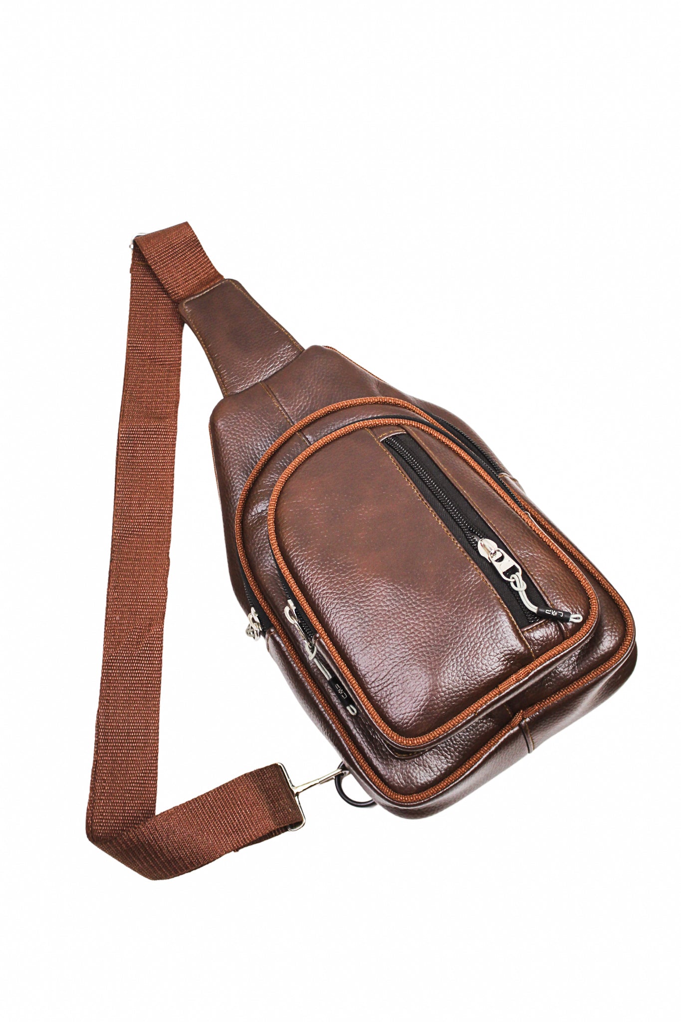 Brown-Compact Crossbody Sling – Travel & Daily Use - Dotfits