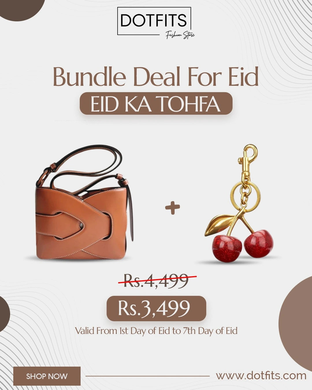 Novia Elan + Cherry Bag Charm - Dotfits