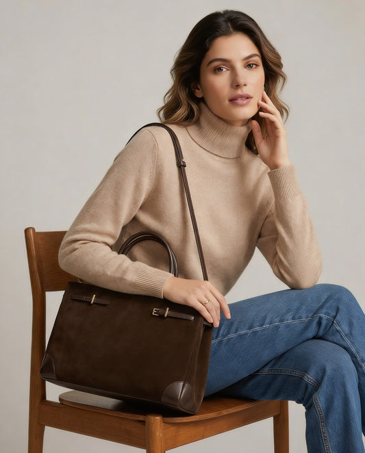 Marcellé Suede Tote - Dotfits