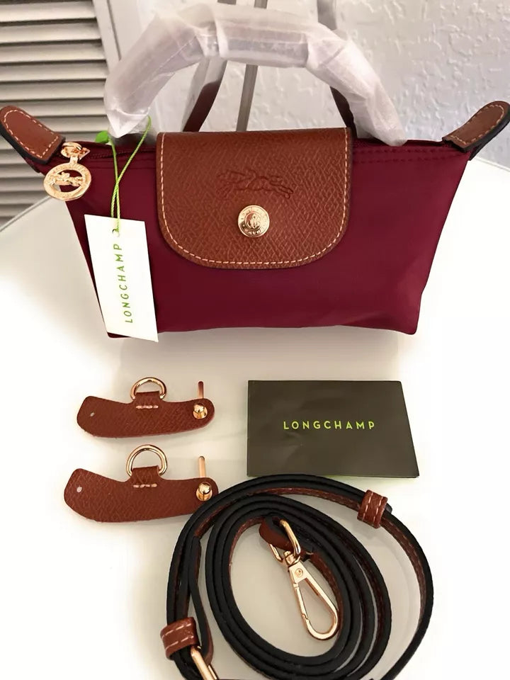 Le Pliage Pouch - Burgundy - Dotfits