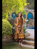 Unstitched Printed Lawn 3 Piece - ZT 10