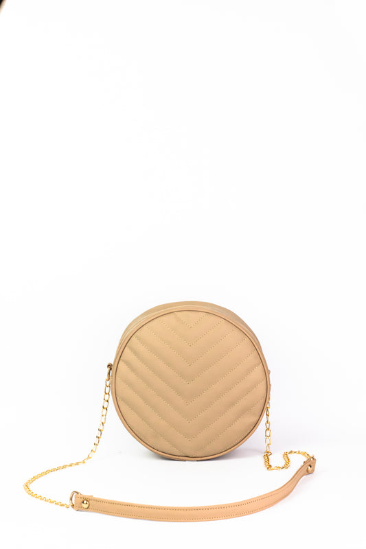 Cross Body Round V - Beige - Dotfits