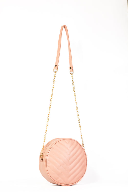 Cross Body Round V - Pink - Dotfits