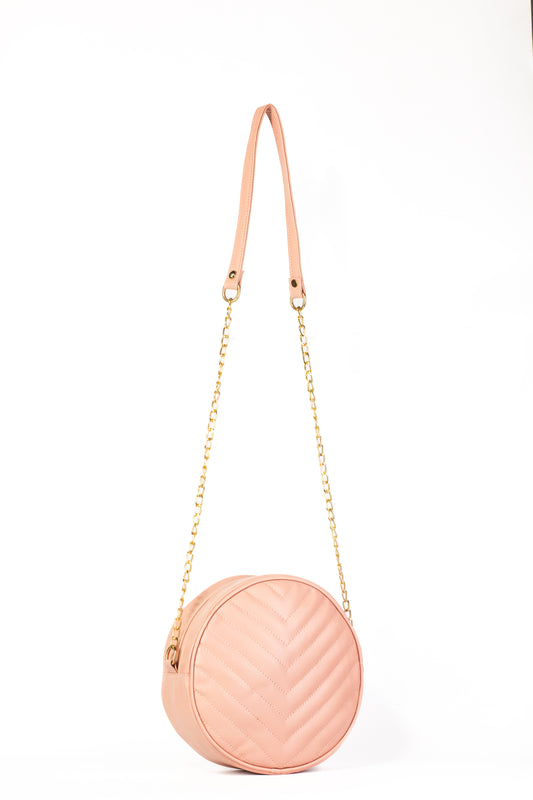Cross Body Round V - Pink - Dotfits