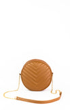 Cross Body Round V - Brown