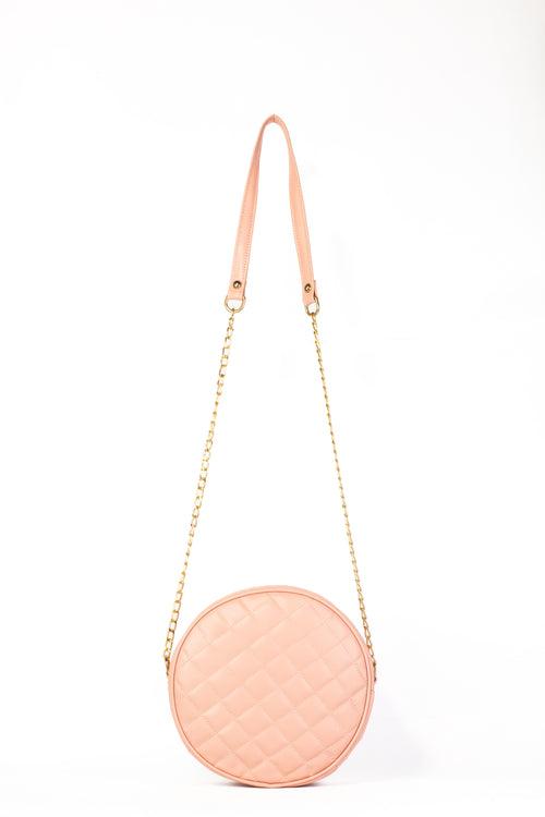 Cross Body Round Box - Pink - Dotfits