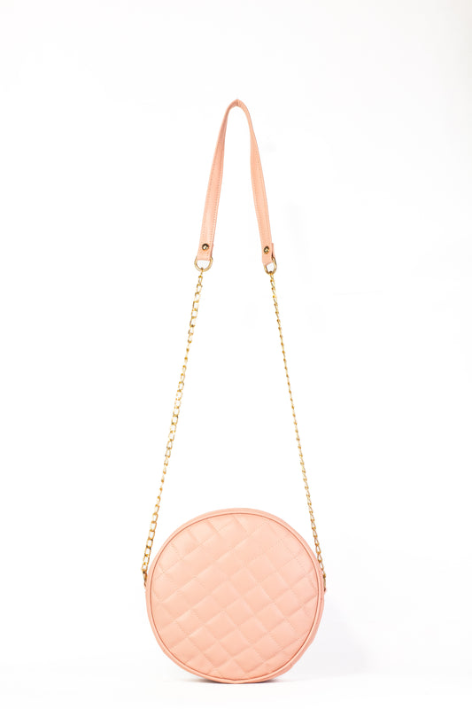 Cross Body Round Box - Pink - Dotfits