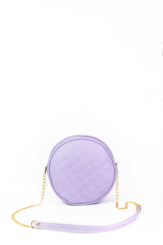 Cross Body Round Box - Purple - Dotfits