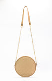 Cross Body Round Box- Beige