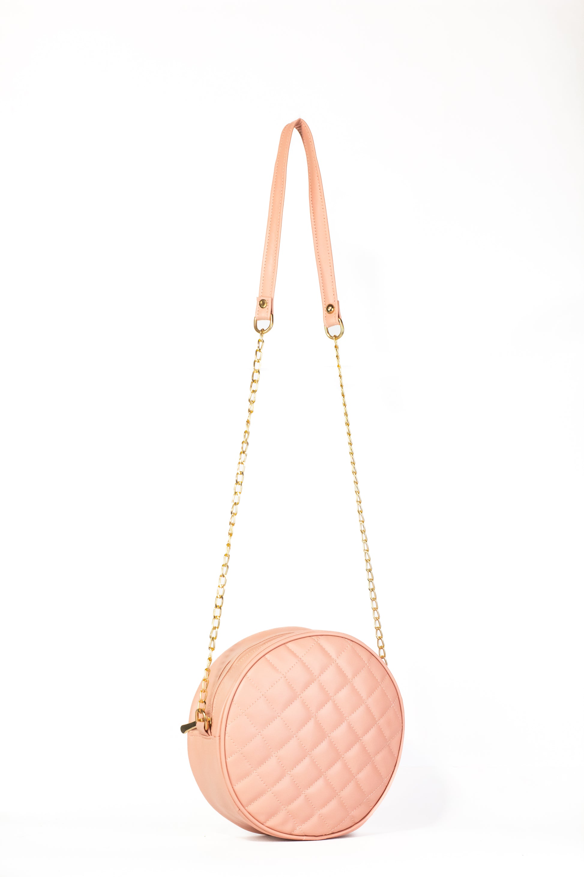Cross Body Round Box - Pink - Dotfits