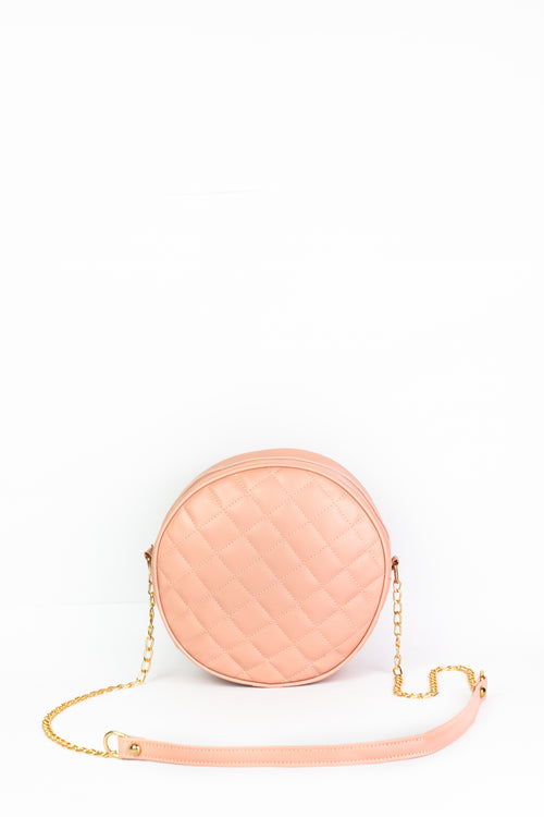 Cross Body Round Box - Pink - Dotfits