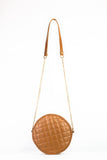 Cross Body Round Box - Brown