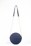 Cross Body Round Box - Blue