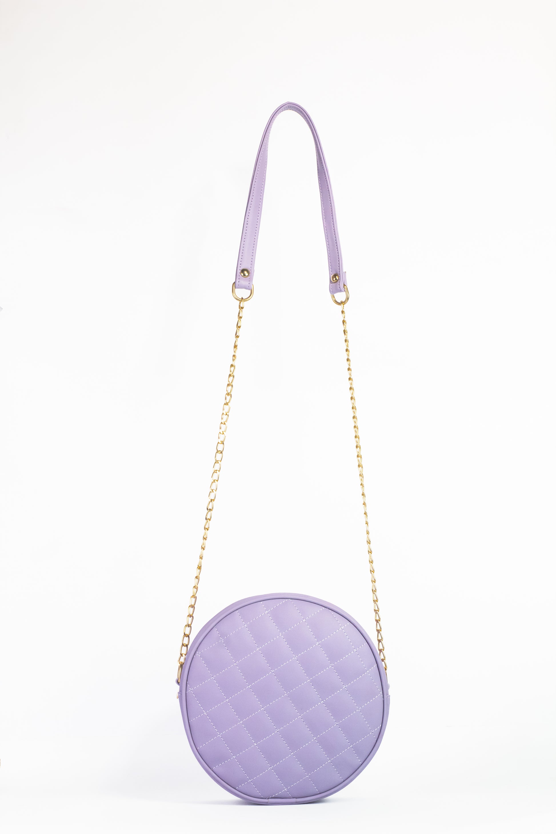 Cross Body Round Box - Purple - Dotfits