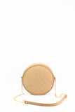 Cross Body Round Box- Beige